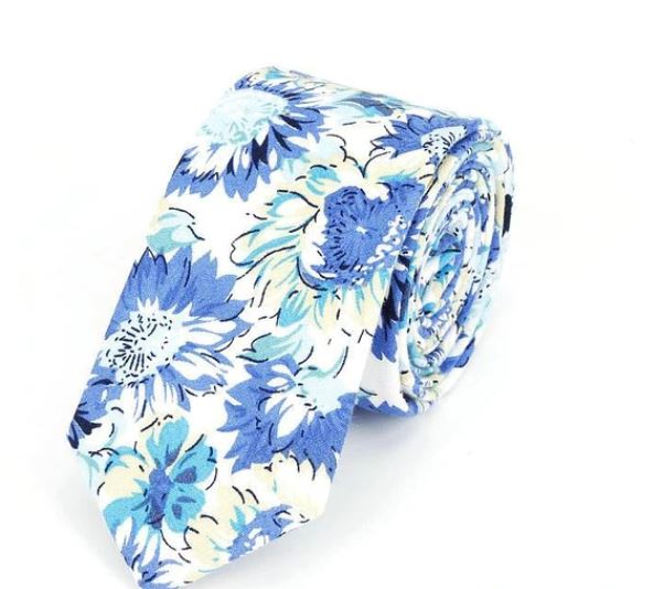 Floral Skinny Tie