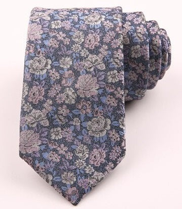 Classic Vintage Floral Skinny Ties