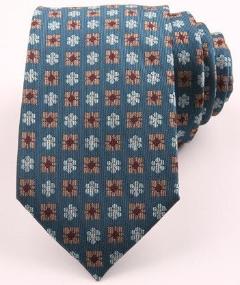 Cubic Flowers Skinny Tie