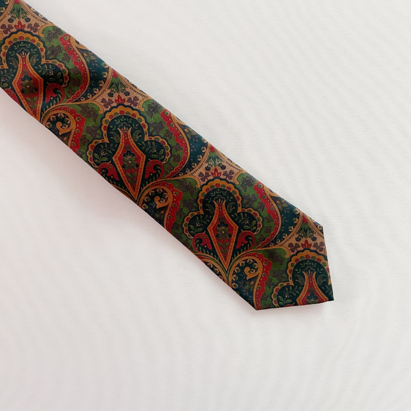 Classic Vintage Paisley Silk Slim Tie