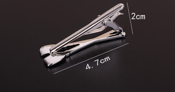 Silver Boat Oars Tie Clip