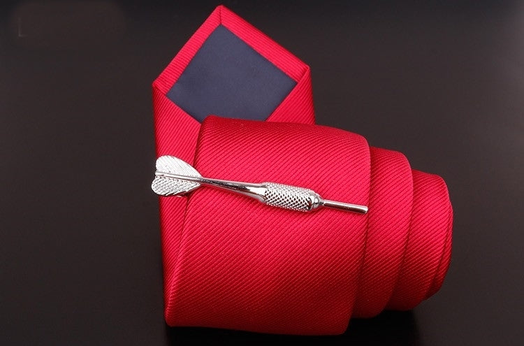 Silver Dart Tie Clip