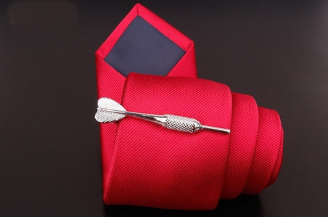Silver Dart Tie Clip