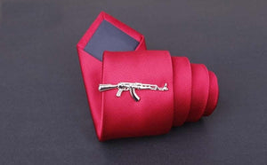 Silver AK-47 Tie Clip
