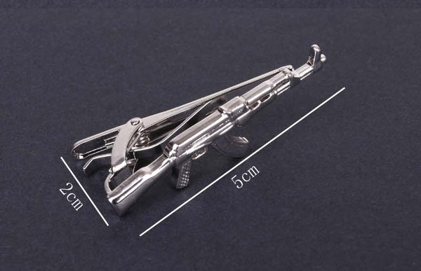Silver AK-47 Tie Clip