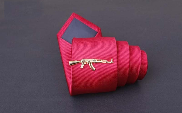 Silver AK-47 Tie Clip