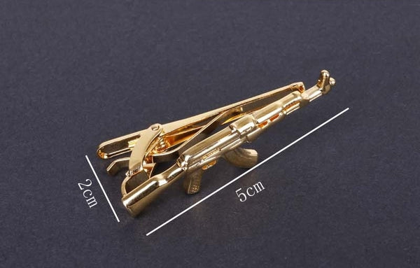 Silver AK-47 Tie Clip