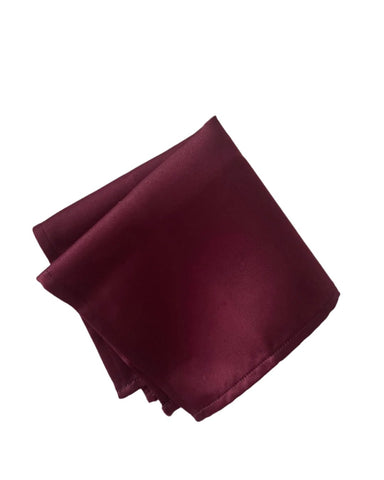 Burgundy Solid Pocket Square