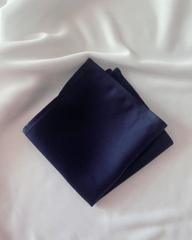 Dark Blue Solid Pocket Square