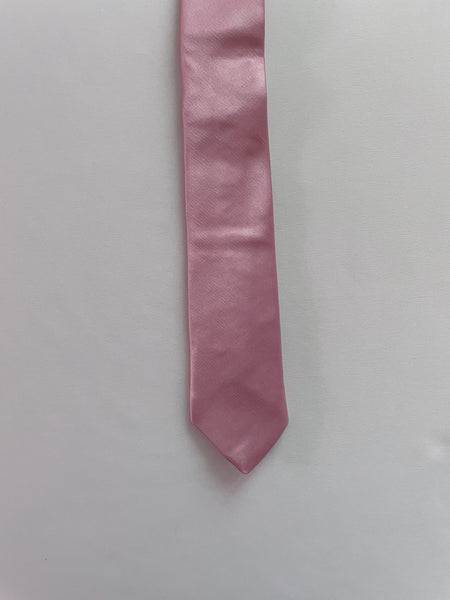 Dark Pastel Pink Solid Skinny Tie