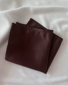 Dark Brown Solid Pocket Square