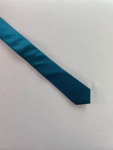 Teal Solid Skinny Tie